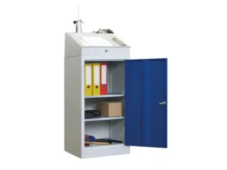 Lessenaarkast 1095/1270x 500x 500mm 2legborden Ral7035 Front Ral7035 - 1