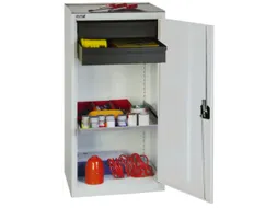 Gereedschapskast Hxbxd 1000x500x500mm 1legbord 2laden Ral7035