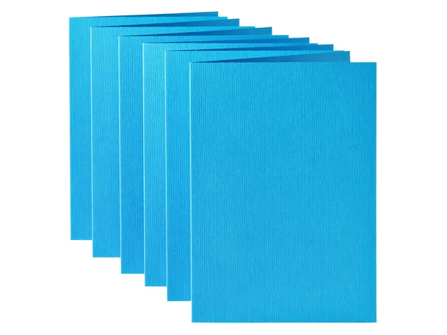 Carte de correspondance Papicolor double 105x148mm bleu ciel 6 pièces