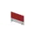 opzetpaneel bureau aanbouw zijkant MP-lichtgrijs BN4011-rood 800mm