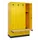 locker met bank,HxBxD 1950x1200x815mm,4vak,vak B 300mm,cilinderslot