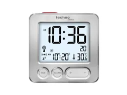 Wekker Technoline WT 265 66x66x21mm zilver