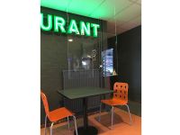 Hangend transparant kuchscherm 90x75cm