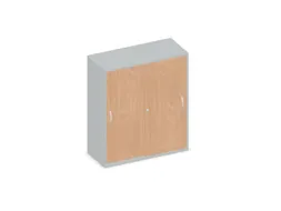 Schuifdeurkast 1150x1000x430mm Romp Lichtgrijs Decor Front Beuken