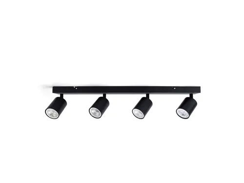Plafondspot Integral Siena 4 spot IP20 GU10 zwart