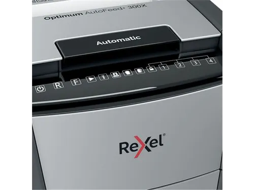 Papiervernietiger Rexel Optimum Auto+ 300X P-4 snippers 4x26mm
