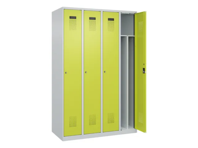 locker voor scheiding van kleding,HxBxD 1850x1200x500mm,4vak
