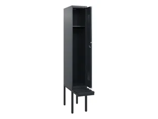locker met bank,HxBxD 1950x300x815mm,1vak,vak B 300mm,cilinderslot - 1