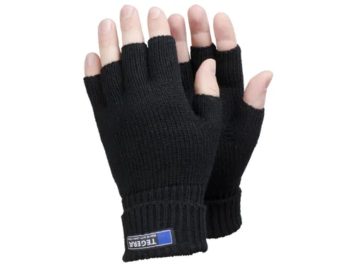 Tegera 790 vingerloze gebreide handschoenen, zwart, maat 10