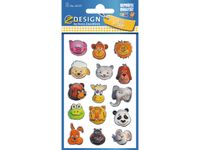 3D stickers Z-Design Kids pakje a 1 vel dierenkoppen