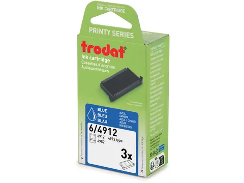 Trodat Vervangkussen voor stempel 4912 3 stuks Blauw