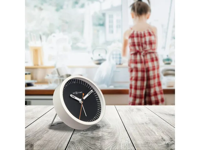 Wekker Nextime Small 9 cm zwart