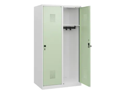 schoollocker,HxBxD 1530x800x500mm,2vak,vak B 400mm,draaigrendel
