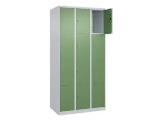 lockerkast,HxBxD 1850x900x500mm,3x4vakken,vak B 300mm,cil.-slot - 1