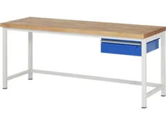 werkbank,HxBxD 840-1040x2000x700mm,beukblad,draagverm. 1250kg