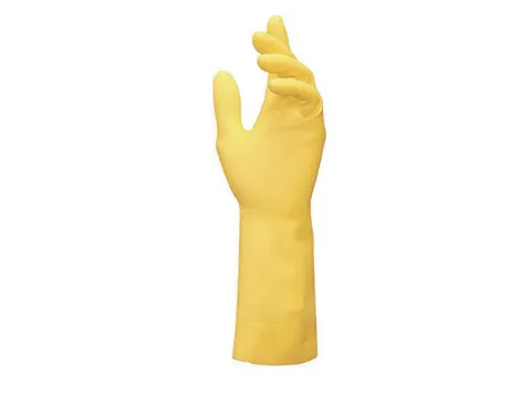 Mapa Vital 124 latex handschoenen, geel, maat 7, small, 10 paar