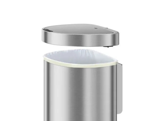 Afvalbak Deluxe Shell Sensor Bin 80 liter Mat RVS