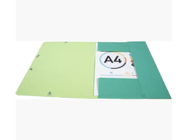 Elastomap Exacompta Forever A4 3 kleppen 380gr karton Donkergroen