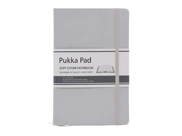 Carnet de notes Pukka Pad SignaturSC 13x21cm ligné beige