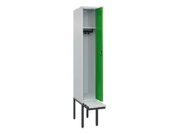 locker met bank,HxBxD 2120x300x815mm,1vak,vak B 300mm,cilinderslot