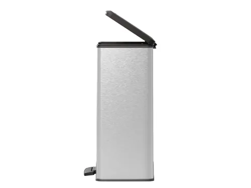 Pedaalemmer Decobin 65 Liter Zilver Zwart