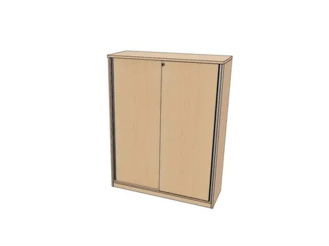 schuifdeurkast,HxBxD 1545x1200x445mm,NE-esdoorn