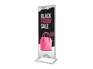 Poster Display Decor Click Dubbelzijdig 2xA1 Zilver - 1