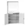 lessenaarkast achterwand 2000x1050x550mm 2 legbord/1lade RAL7035