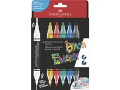 Acrylmarker Faber-Castell Black Edition Shake & Paint 6st. standaard k