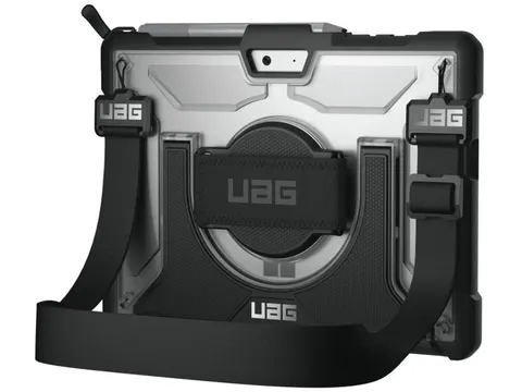 Urban Armor Gear UAG Plasma Case + Shoulder Strap Zilver Zwart