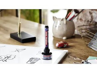 Whiteboardmarker edding 360 rond 1.5-3mm zwart blister - 4