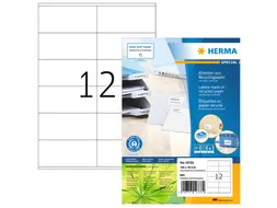HERMA 10733 Etiketten gerecycled papier A4 105x48mm Wit 960 stuks