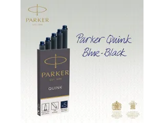 Inktpatroon Parker Quink blauwzwart blister à 5 stuks - 8