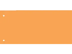 Scheidingsstrook Qbasic 225x120mm 50 stuks oranje