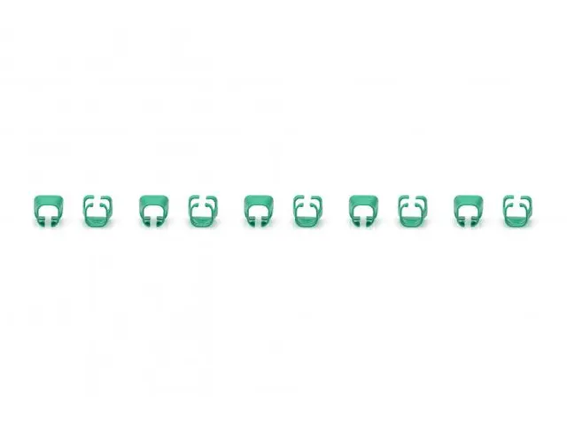 Color CLIPS FOR Patch CABLE - Green