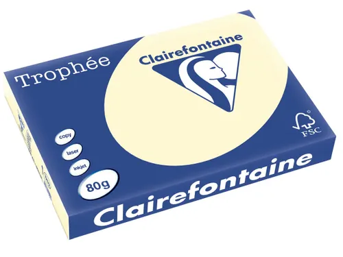 Trophée Pastel gekleurd papier A3 80 gram 500 vel crème