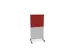 scheidingswand,HxB 1545x800mm,MP-lichtgrijs,BN4011-rood