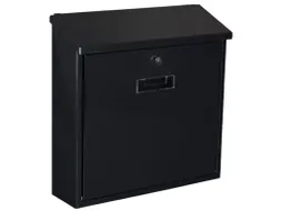 Brievenbus Monaco Zwart met naamplaatje incl. 2 sleutels 37x36.5x10cm