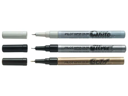 Viltstift Pilot Super Color Lakmarker Extra Fijne punt Zilver