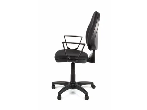 Bureaustoel EN1335 Linea Tiger 01 zwart/zwart met armleuning