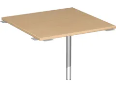koppelelement voor bureau,90 °,HxBxD 680-820x800x800mm,blad beuken