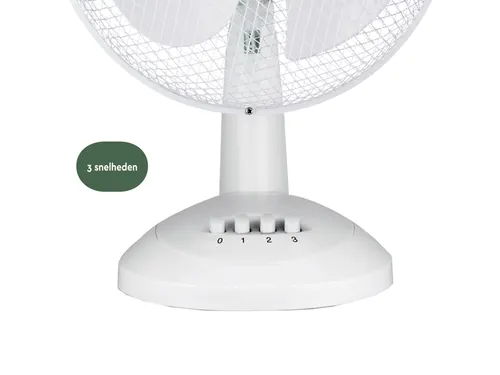 Tafelventilator BRASQ F400 Ø 30cm wit