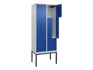 Z-garderobekast,HxBxD 2120x800x500mm,vak B 200/400mm,cil.-slot - 2