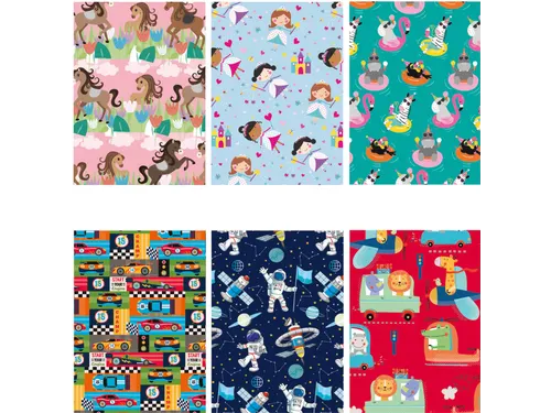 Inpakpapier IG Group Kids 200x70cm assorti