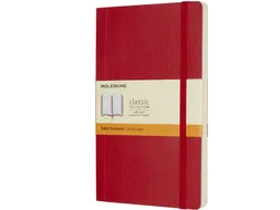 Notitieboek Moleskine large 130x210mm lijn soft cover scarlet red