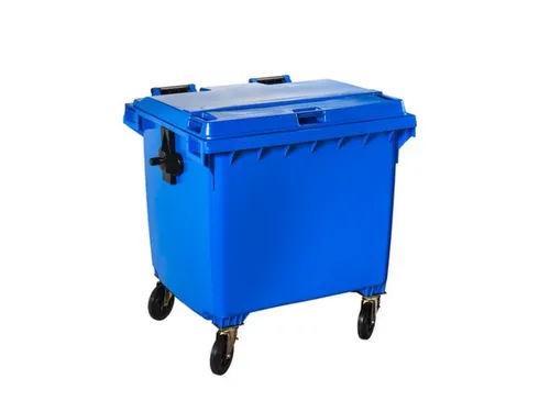 Contivia 4,vuilnisbak 4wielen 1100 L blauw