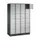 lockerkast,HxBxD 1950x1220x500mm,4x6vakken,cil.-slot,sokkel