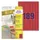 etiket Avery ILK 25,4x10mm 20 vel 189 etiketten per vel rood