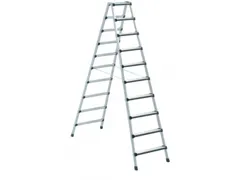 trapladder,NL,beide zijden,2x10treden,m. bekleding,balk L 2,27m