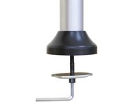 Devon 4 schermen Monitorarm (1 pole - 4 gasarmen) – Zilver